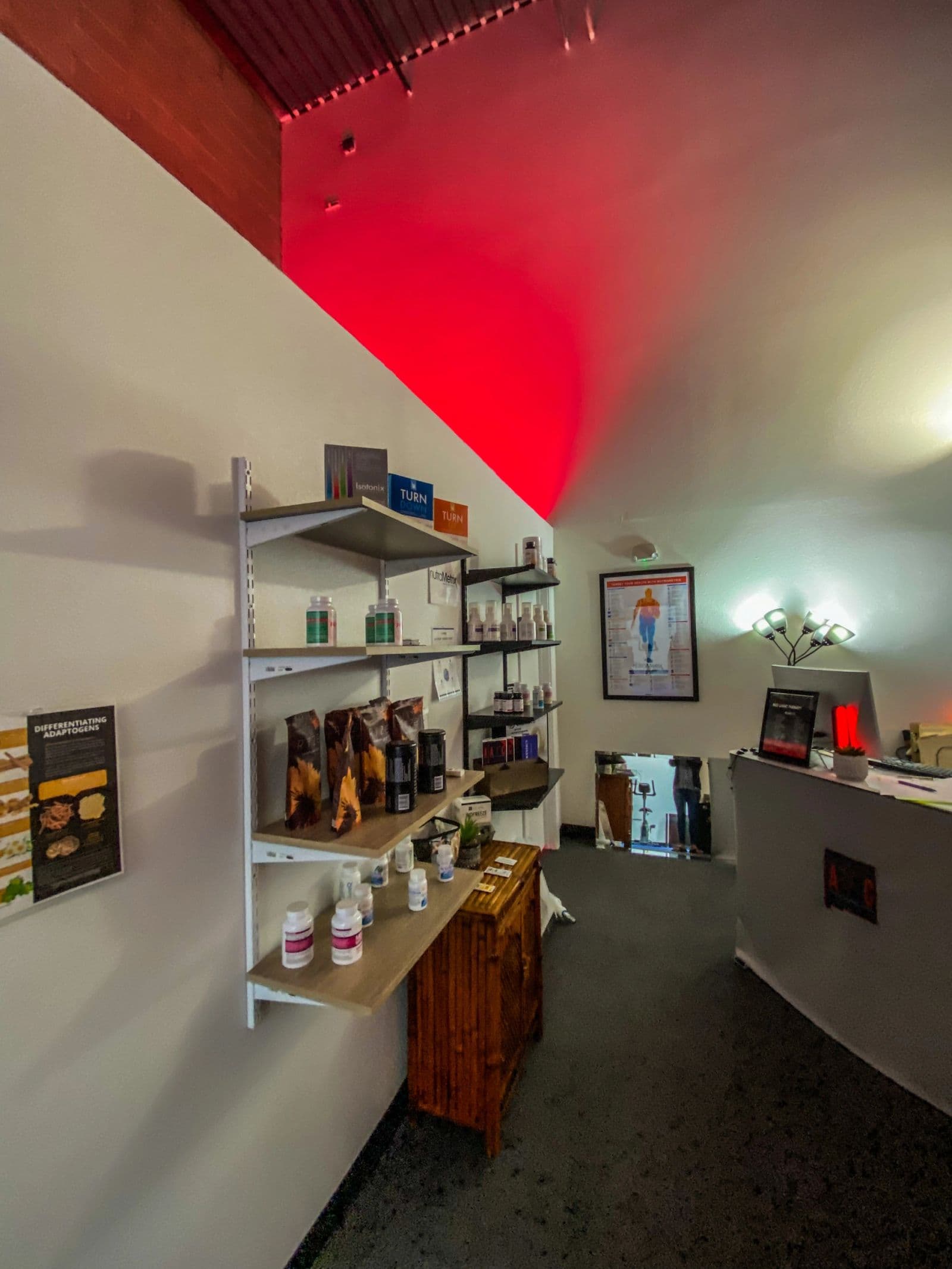 Inside the Cellular Wellness Space — red light therapy and supplement dispensary